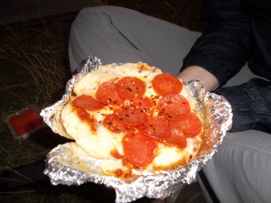 Backcountry pizza