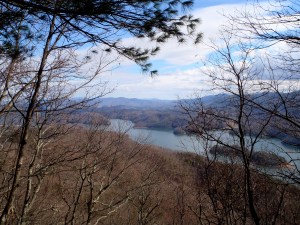 Big Laurel Branch Wilderness, view of the lake from the ridge.