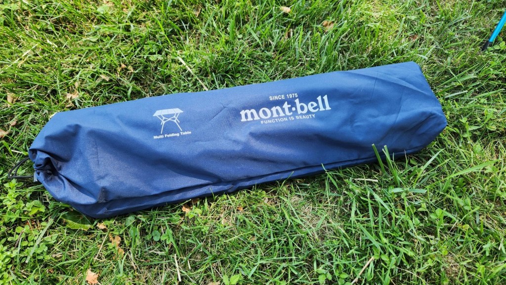 Montbell Multifolding camp table packed
